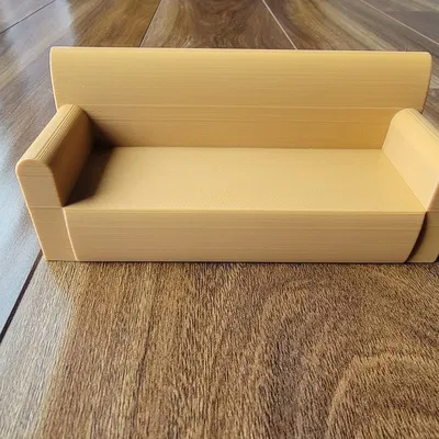 Mô hình ghế sofa mini 3D cho nhà búp bê và gấu Squishmellow