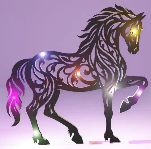 Mô hình trang trí ngựa Silhouet Horse tinh tế cho máy in 3D - Image 1