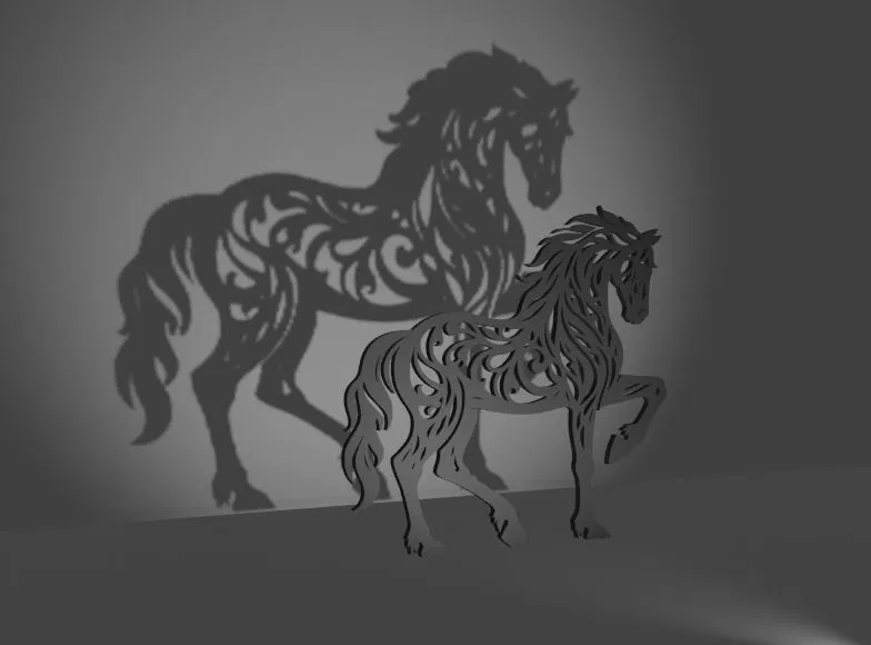 Mô hình trang trí ngựa Silhouet Horse tinh tế cho máy in 3D - Image 3