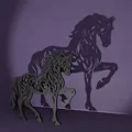 Mô hình trang trí ngựa Silhouet Horse tinh tế cho máy in 3D - Thumbnail 4