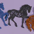 Mô hình trang trí ngựa Silhouet Horse tinh tế cho máy in 3D - Thumbnail 5