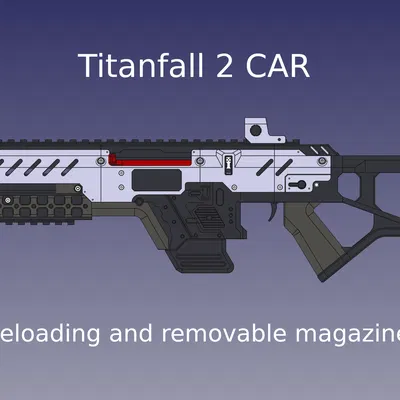 Mô hình súng CAR từ Titanfall 2 (Tỷ lệ 1:1)