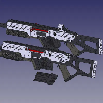 Mô hình súng CAR từ Titanfall 2 (Tỷ lệ 1:1)