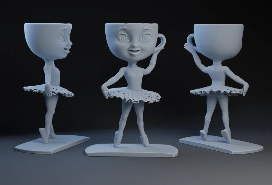 Mô hình Ballerina Cappuccino in 3D - Trang trí bàn làm việc độc lạ - Image 1