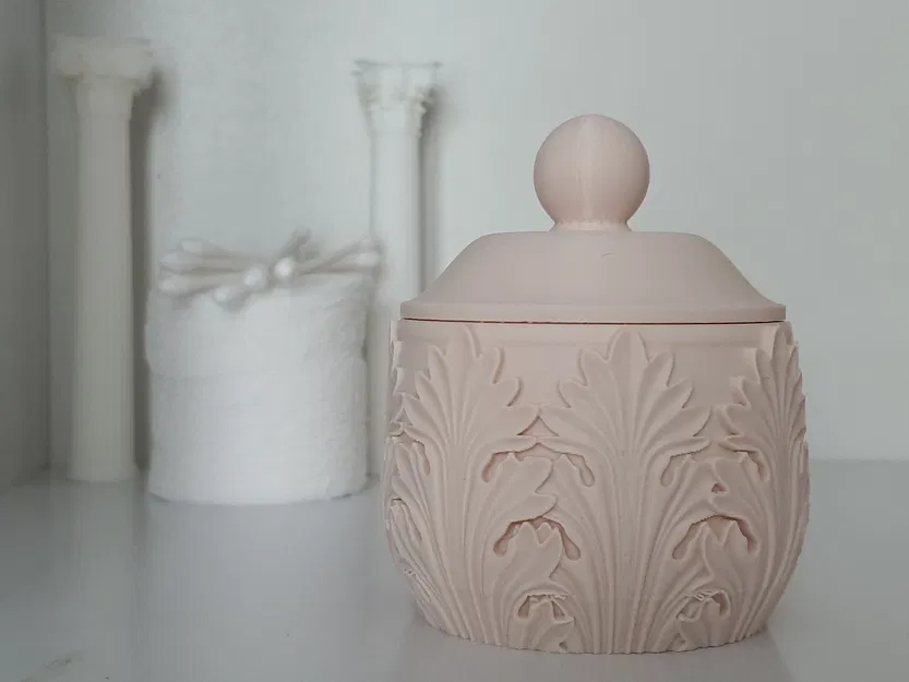 Hũ đựng bông tẩy trang (Phong cách Acanth) - Image 2