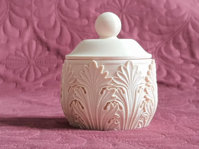 Hũ đựng bông tẩy trang (Phong cách Acanth) - Image 3