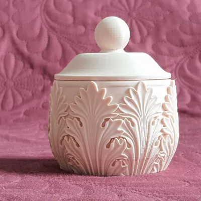 Hũ đựng bông tẩy trang (Phong cách Acanth)