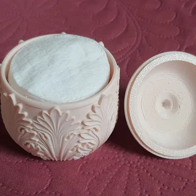 Hũ đựng bông tẩy trang (Phong cách Acanth)