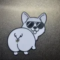 Kẹp miệng túi hình mông Corgi siêu đáng yêu - Thumbnail 1