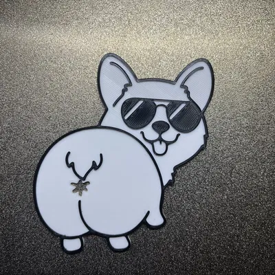 Kẹp miệng túi hình mông Corgi siêu đáng yêu