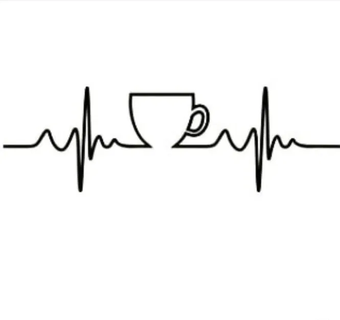 Mẫu in 3D tranh nghệ thuật nhịp tim cà phê Caffee EKG - Image 1