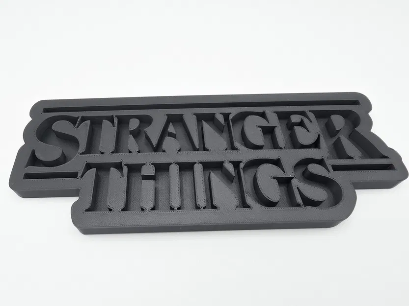 Mô hình trang trí Logo Stranger Things 3D (Dễ in, không cần AMS) - Image 2