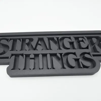 Mô hình trang trí Logo Stranger Things 3D (Dễ in, không cần AMS)