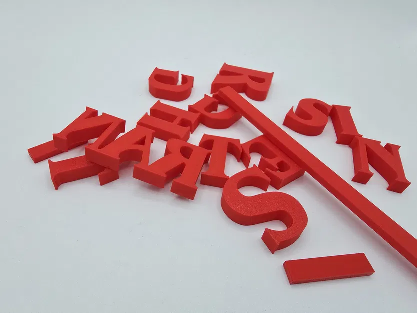 Mô hình trang trí Logo Stranger Things 3D (Dễ in, không cần AMS) - Image 3