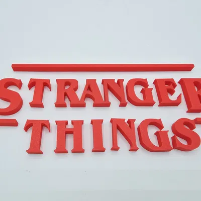 Mô hình trang trí Logo Stranger Things 3D (Dễ in, không cần AMS)