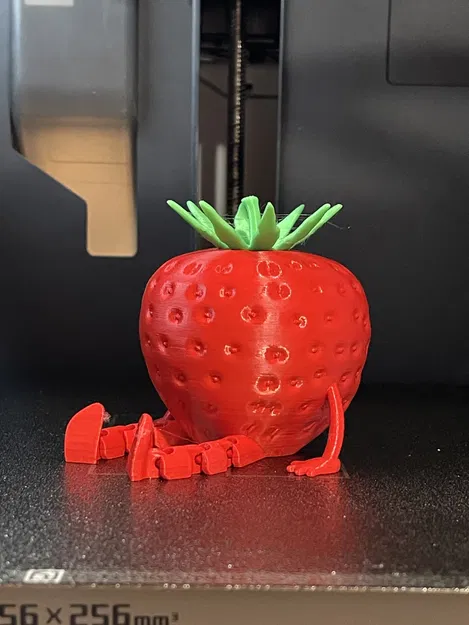 Mô hình quả dâu tây cử động đáng yêu cho máy in 3D - Image 1