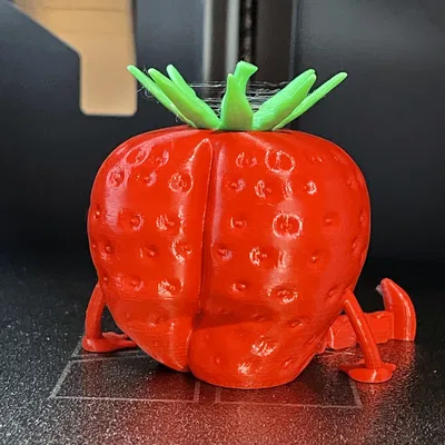 Mô hình quả dâu tây cử động đáng yêu cho máy in 3D