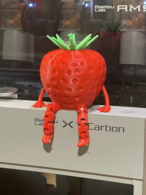 Mô hình quả dâu tây cử động đáng yêu cho máy in 3D - Image 4