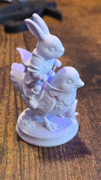 Bộ quân cờ vua Easter Bunny in 3D độc đáo cho Lễ Phục Sinh - Image 4