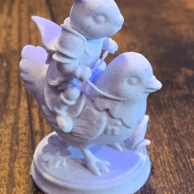 Bộ quân cờ vua Easter Bunny in 3D độc đáo cho Lễ Phục Sinh