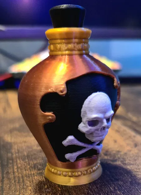 Mô hình lọ thuốc độc 3D (Poison Bottle) trang trí cực độc đáo - Image 2