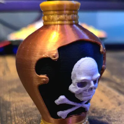 Mô hình lọ thuốc độc 3D (Poison Bottle) trang trí cực độc đáo