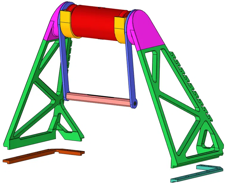 Giá đỡ cuộn filament trên đỉnh cho Creality K1SE/K1C/K1 với nhiều tính năng tiện ích - Image 3