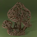 Mô hình cụm nấm Voronoi trang trí đẹp mắt - Thumbnail 1