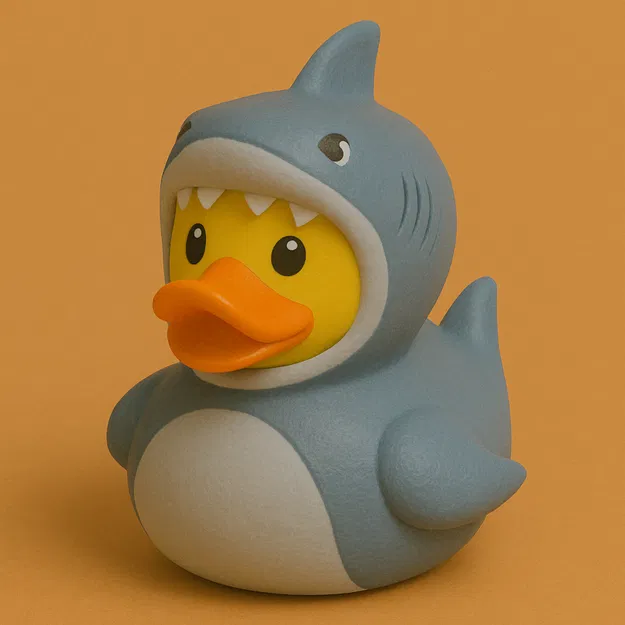 Mô hình Shark Duck - Chú vịt cá mập dễ thương in 3D - Image 1