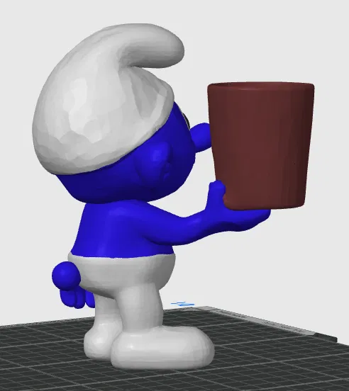 Ống đựng bút hình Xì Trum (Smurf Penholder) - Image 4