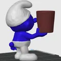 Ống đựng bút hình Xì Trum (Smurf Penholder) - Thumbnail 4