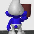 Ống đựng bút hình Xì Trum (Smurf Penholder) - Thumbnail 5