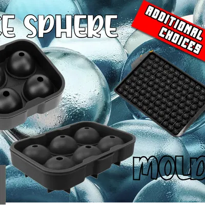 Khuôn Làm Đá Hình Cầu (Nhiều Kích Thước) Bao Gồm Cả Khuôn MINI