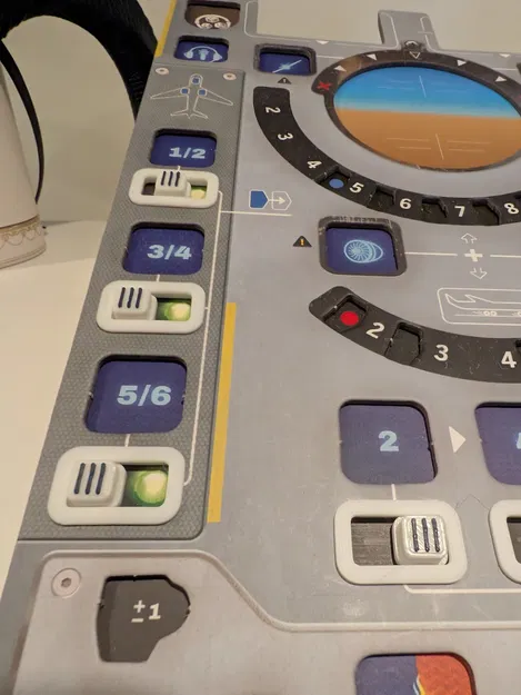 Bộ slider cho board game Sky Team (có vân nhám) - Image 1