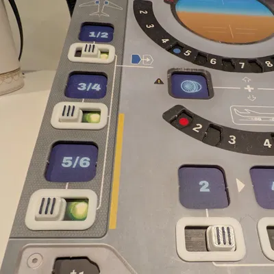 Bộ slider cho board game Sky Team (có vân nhám)