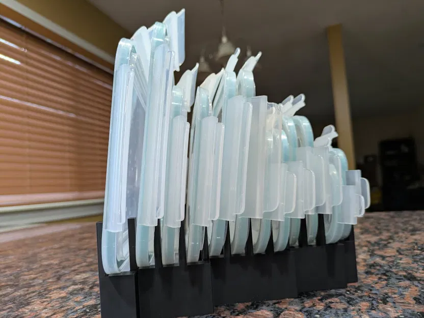 Khay 3D thông minh đựng nắp hộp Glasslock - Gọn gàng ngăn nắp - Image 1