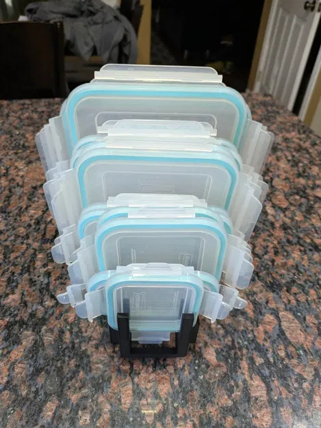 Khay 3D thông minh đựng nắp hộp Glasslock - Gọn gàng ngăn nắp - Image 4