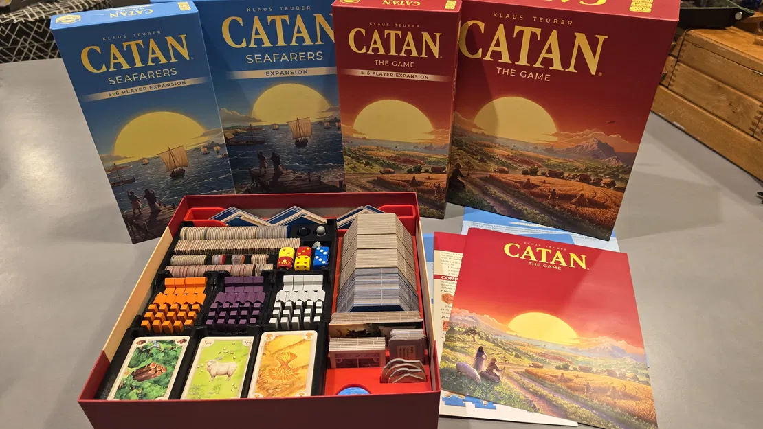 Bộ khay đựng (Inserts) cho Catan 6th Edition - Giải pháp lưu trữ tất cả trong một - Image 1