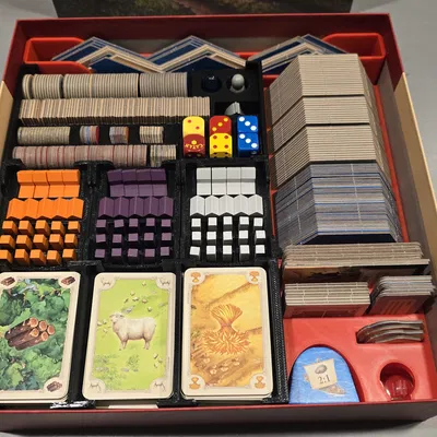 Bộ khay đựng (Inserts) cho Catan 6th Edition - Giải pháp lưu trữ tất cả trong một