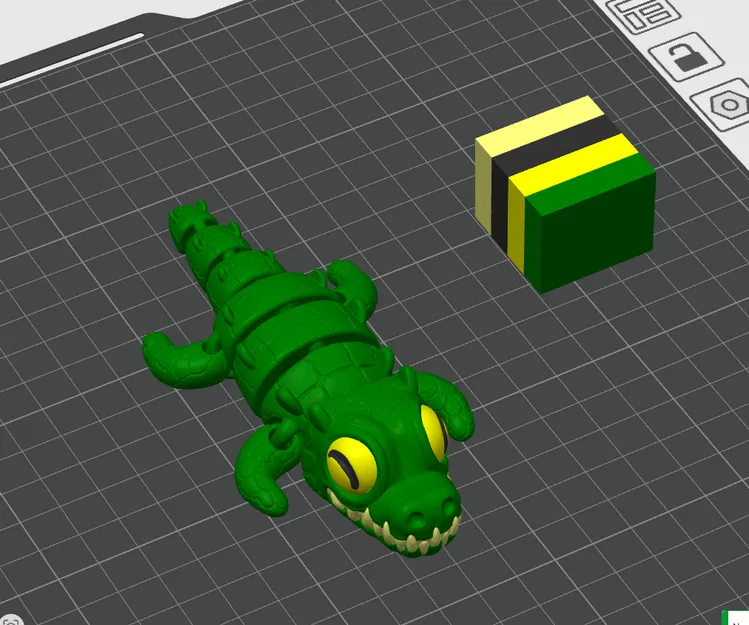 FLEXI CROCODILE - MÔ HÌNH IN TRỰC TIẾP KHÔNG CẦN LẮP RÁP - ĐA MÀU - 3MF - Image 2