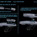 Star Trek: Picard Phaser - Mô hình 3D súng Phaser cực chi tiết - Thumbnail 3