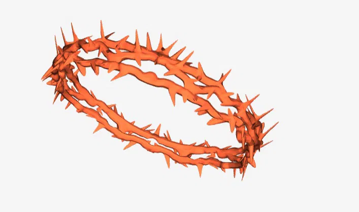 Mô hình 3D Vương miện gai (Crown of Thorns) chi tiết cho in 3D - Image 1