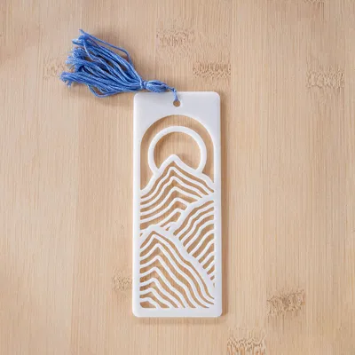 Kẹp sách hình dãy núi 3D (Mountain Silhouette Bookmark) sang trọng