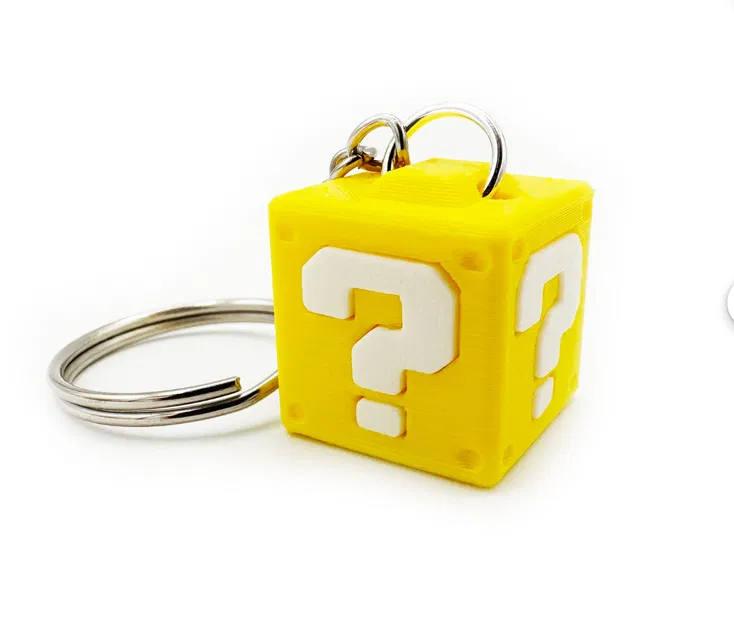 Móc khóa khối hộp dấu chấm hỏi Mario 3D - Phụ kiện game thủ độc đáo - Image 1