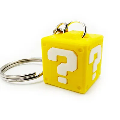 Móc khóa khối hộp dấu chấm hỏi Mario 3D - Phụ kiện game thủ độc đáo