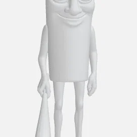 Mô hình 3D nhân vật vui nhộn TUN TUN TUN cực chất
