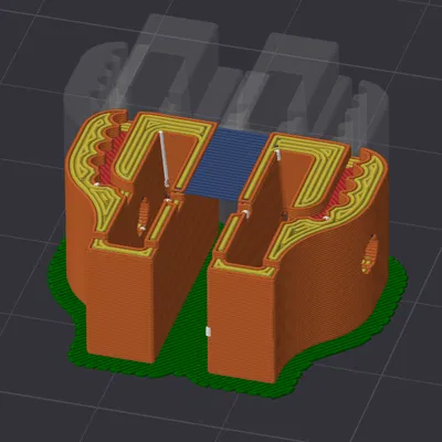 Ngàm kẹp dây đai trục X cải tiến cho Neptune 4