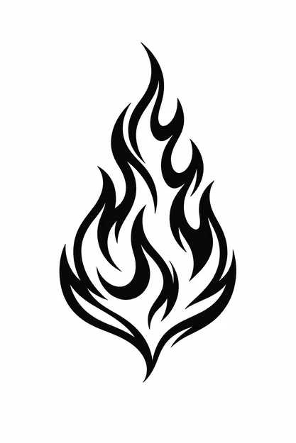 Mẫu in 3D trang trí tường hình ngọn lửa hiện đại (Fire wall decor) - Image 1