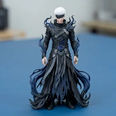 Gojo Dark Sorcerer Warrior – Mô hình Anime Fantasy in 3D ấn tượng