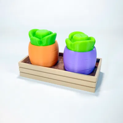 Bộ Lọ Muối & Tiêu Hình Cà Rốt Độc Đáo